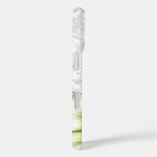 Hibiscus & kant WIT Case-Mate iPhone Case (Achterkant / Rechts)