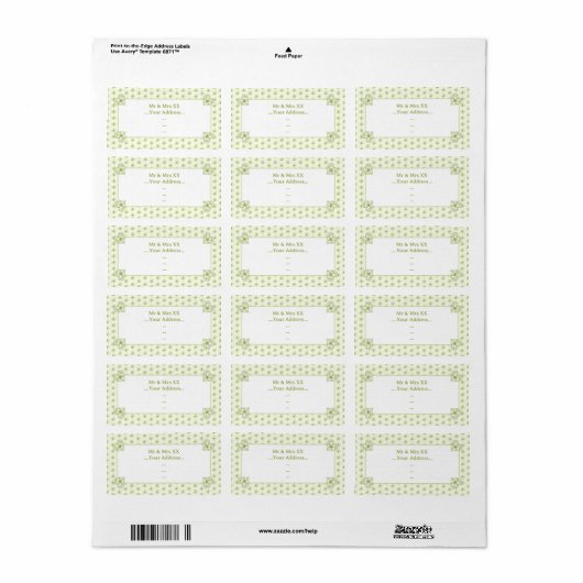 Hibiscus & kant WIT Etiket (Full Sheet)