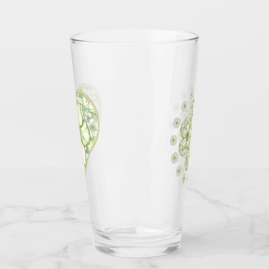 Hibiscus & kant WIT Glas (Links)