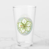 Hibiscus & kant WIT Glas (Voorkant)