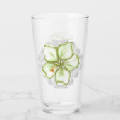 Hibiscus & kant WIT Glas (Achterkant)