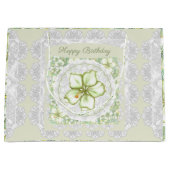 Hibiscus & kant WIT Groot Cadeauzakje (Voorkant)