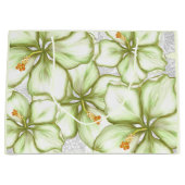 Hibiscus & kant WIT Groot Cadeauzakje (Voorkant)