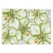 Hibiscus & kant WIT Groot Cadeauzakje (Achterkant)