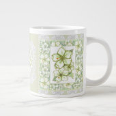 Hibiscus & kant WIT Grote Koffiekop (Rechts)