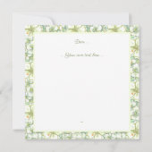 Hibiscus & kant WIT Kaart (Achterkant)