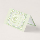 Hibiscus & kant WIT Kaart (Voorkant)