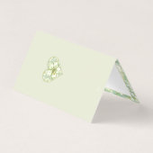 Hibiscus & kant WIT Kaart (Achterkant)