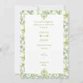 Hibiscus & kant WIT Kaart (Achterkant)