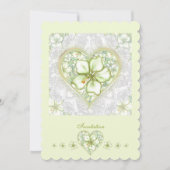 Hibiscus & kant WIT Kaart (Voorkant)