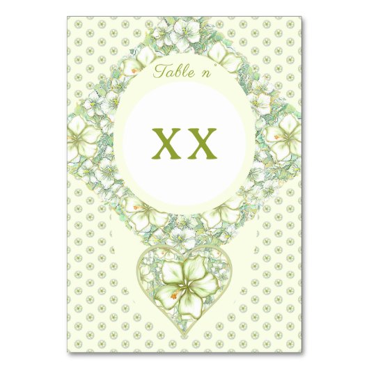 Hibiscus & kant WIT Kaart (Achterkant)