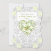 Hibiscus & kant WIT Kaart (Voorkant)