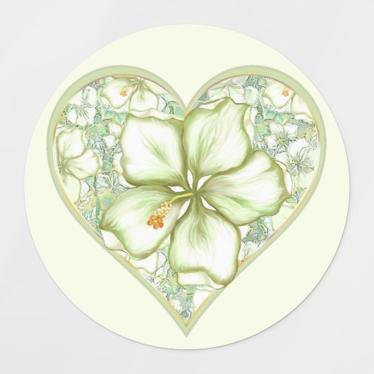 Hibiscus & kant WIT Labels (Design 1)