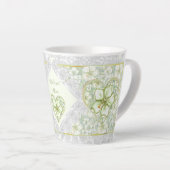 Hibiscus & kant WIT Latte Mok (Rechterhoek)