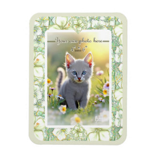 Hibiscus & kant WIT Magneet