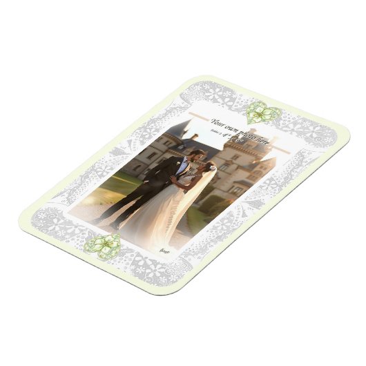 Hibiscus & kant WIT Magneet (Linkerzijde)