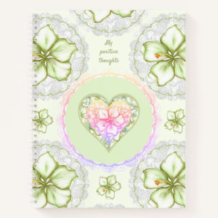 Hibiscus & kant WIT Notitieboek