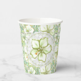 Hibiscus & kant WIT Papieren Bekers
