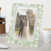 Hibiscus & kant WIT Reclamebord Met Voetstuk (Insitu)