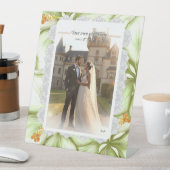 Hibiscus & kant WIT Reclamebord Met Voetstuk (Insitu)