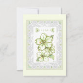 Hibiscus & kant WIT RSVP Kaartje (Voorkant)