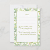 Hibiscus & kant WIT RSVP Kaartje (Achterkant)