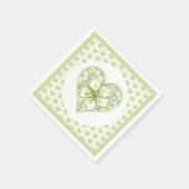 Hibiscus & kant WIT Servet (Hoek)