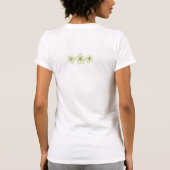 Hibiscus & kant WIT T-shirt (Achterkant)