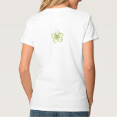 Hibiscus & kant WIT T-shirt (Achterkant)