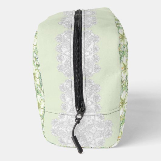 Hibiscus & kant WIT Toilettasje (Rechts)