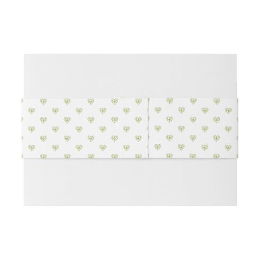 Hibiscus & kant WIT Uitnodigingen Wikkel (Achterkant Voorbeeld)