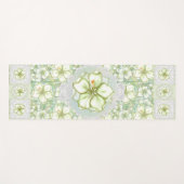 Hibiscus & kant WIT Yogamat (Voorkant (horizontaal))