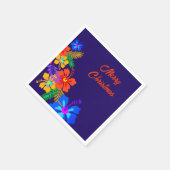 Hibiscus Kerst Luau Feest Servetten (Hoek)