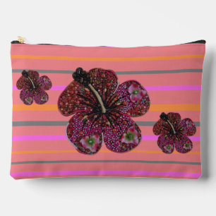 Hibiscus kralen mozaïek Hor. Strepen Accessoire Ta Etui