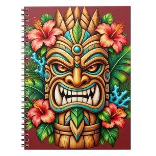 Hibiscus Kroon Tiki Beschermer Notitieboek