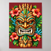 Hibiscus Kroon Tiki Beschermer