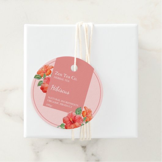 Hibiscus kruidenthee zakelijk Label (In situ)