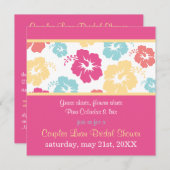 Hibiscus Luau Bridal Shower Kaart (Voorkant / Achterkant)