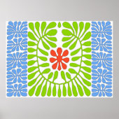 Hibiscus, Matisse Homage Leaf 2 Poster (Voorkant)