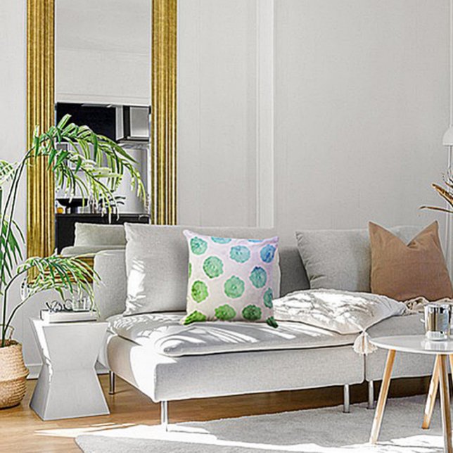 Hibiscus medaillon - Zeeglas Kussen (Creator heeft geüpload)