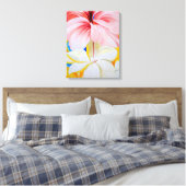 Hibiscus met Plumeria Canvas Afdruk (Insitu (Slaapkamer))