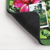 Hibiscus met Zilverreigers Muismat (Hoek)