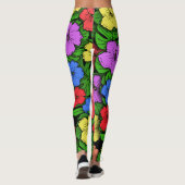 Hibiscus & Monstera #4 Leggings (Achterkant)