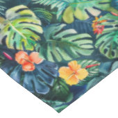 Hibiscus Monstera-Oerwoud Tafelkleed (Gekanteld)