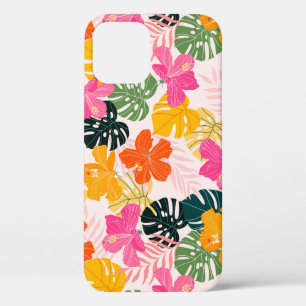 Hibiscus & Monstera: Tropische levendigheid Case-Mate iPhone Case