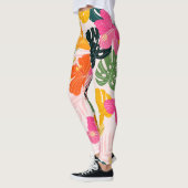 Hibiscus & Monstera: Tropische levendigheid Leggings (Links)