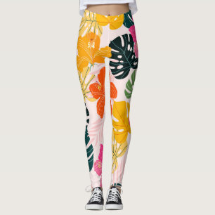 Hibiscus & Monstera: Tropische levendigheid Leggings