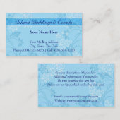 hibiscus motif.blue ~ bc visitekaartje (Voorkant / Achterkant)