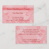 hibiscus motif.red ~ bc visitekaartje (Voorkant / Achterkant)