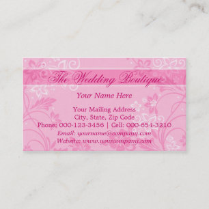 hibiscus motif.roze ~ bc visitekaartje